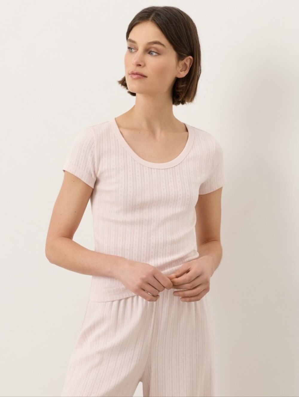 Pact Organic Pointelle Tee